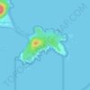 Fingal Island topographic map, elevation, terrain