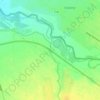 Ysyk-Ata River topographic map, elevation, terrain