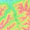 Wipptal topographic map, elevation, terrain