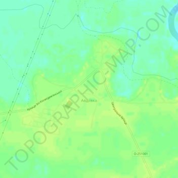 Авдіївка topographic map, elevation, terrain