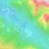 Kreidesee topographic map, elevation, terrain