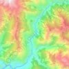Bheri topographic map, elevation, terrain