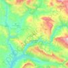 Siirt topographic map, elevation, relief