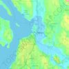 Everett topographic map, elevation, relief