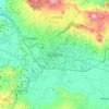 Bandung topographic map, elevation, relief