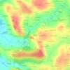 La Cendrie topographic map, elevation, relief
