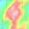 Cheaha Mountain topographic map, relief map, elevations map