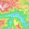 Toplița topographic map, elevation, relief