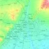 Pingcheng District topographic map, relief, elevation