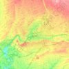 London topographic map, relief map, elevations map