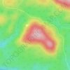 Simmonds Hill topographic map, elevation, relief