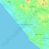 Thiruvananthapuram topographic map, relief map, elevations map
