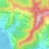 Comeglio topographic map, relief map, elevations map
