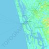 Kochi topographic map, relief map, elevations map