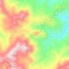 Cisarua topographic map, elevation, relief
