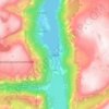 Odda topographic map, relief map, elevations map