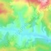 Brebi topographic map, elevation, relief