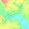 Wuchang topographic map, relief, elevation