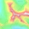 Vetle Skagastølstind topographic map, relief map, elevations map