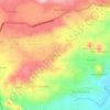Cisarua topographic map, elevation, relief