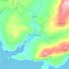 Kilcar Electoral Division topographic map, relief map, elevations map