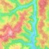 Mas de la Borie topographic map, relief map, elevations map