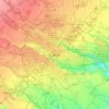 Bucharest topographic map, elevation, relief