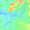 Limerick topographic map, relief map, elevations map