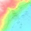 Karamay topographic map, relief map, elevations map