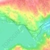 Ustaoset topographic map, elevation, relief