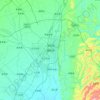 Deyang topographic map, relief, elevation
