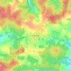 Rienne topographic map, elevation, relief