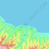 Trabzon topographic map, elevation, relief