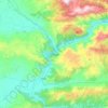 Amasya topographic map, elevation, relief