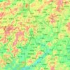 和平县 topographic map, relief, elevation