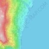 Lovran topographic map, elevation, relief