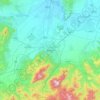 Brașov topographic map, elevation, relief