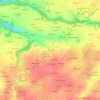 Prat Hir topographic map, elevation, relief