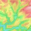 Achouffe topographic map, elevation, relief