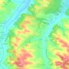 La Bordeneuve topographic map, relief map, elevations map