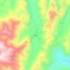 Molong topographic map, relief, elevation