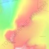 Scandinavian Mountains topographic map, elevation, relief