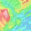 Jong topographic map, relief map, elevations map