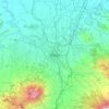 Bogor topographic map, elevation, relief