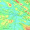 Punalur topographic map, relief map, elevations map