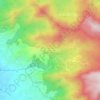 Megamendung topographic map, elevation, relief