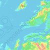 Bodø topographic map, relief map, elevations map