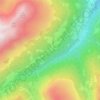 Arnoga topographic map, elevation, relief