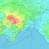 Naples topographic map, relief map, elevations map