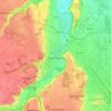Cornebarrieu topographic map, elevation, relief